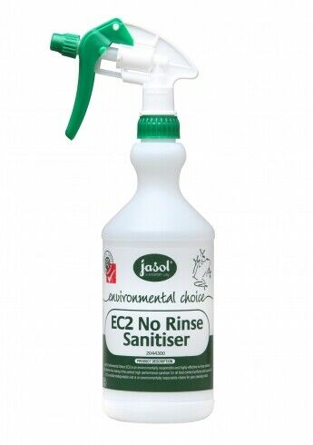 Jasol EC2 No Rinse Sanitiser Spray Bottle with Trigger